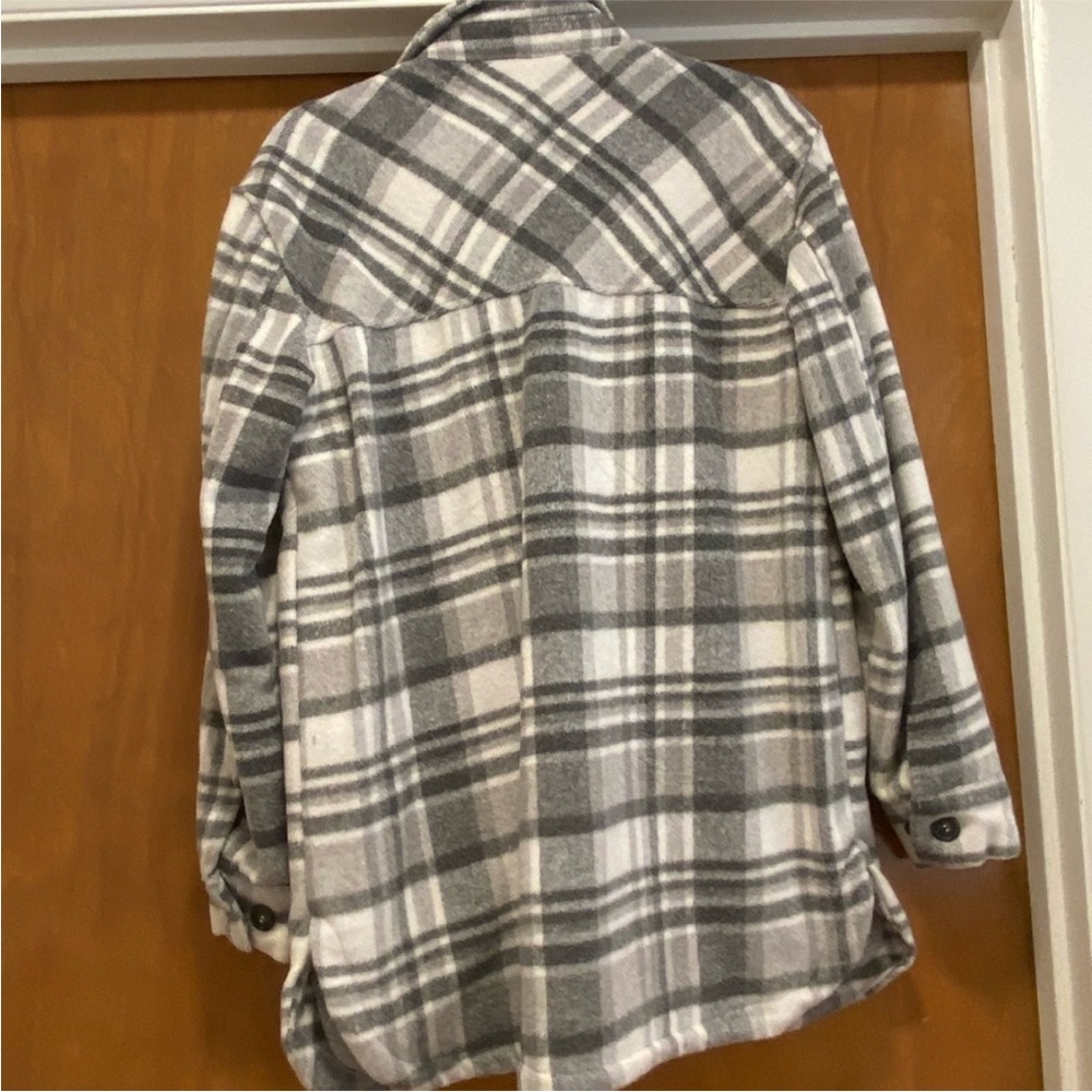 NWOT Gray Plaid Jacket - Picture 5 of 6